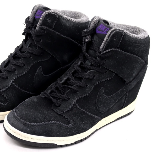 nike wedge dunks black